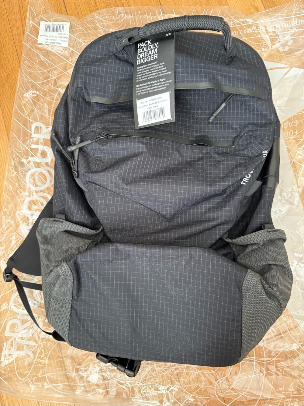 Troubadour Goods elemental backpack, new with tags and packaging